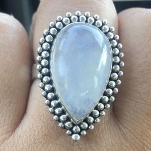 NEW Moon Child sterling silver moonstone ring sz12